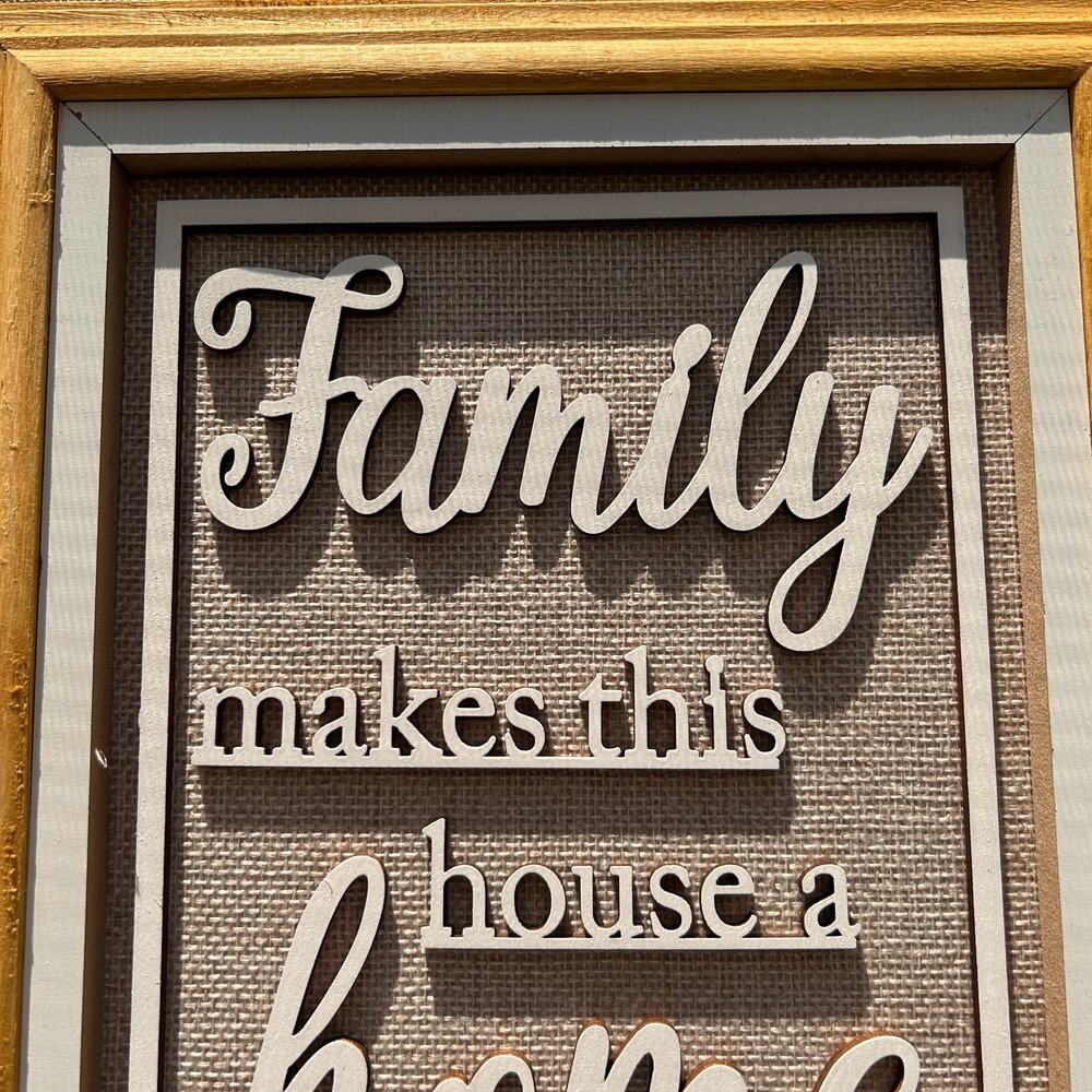 NWT Michaels "Family Makes This House A Home" Wall Decor by Ashland - Picture 4 of 10